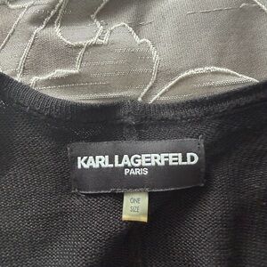 Karl Lagerfeld Black Shawl